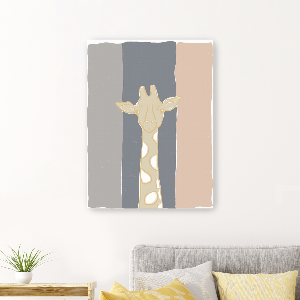 Kids Pastel Giraffe Beige Artwork - Thumbnail - Image 3