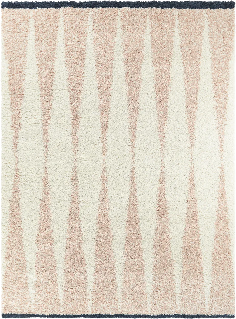 Kids Pastel Stripe Cream 5'3 x 7' Rug - Thumbnail - Image 1