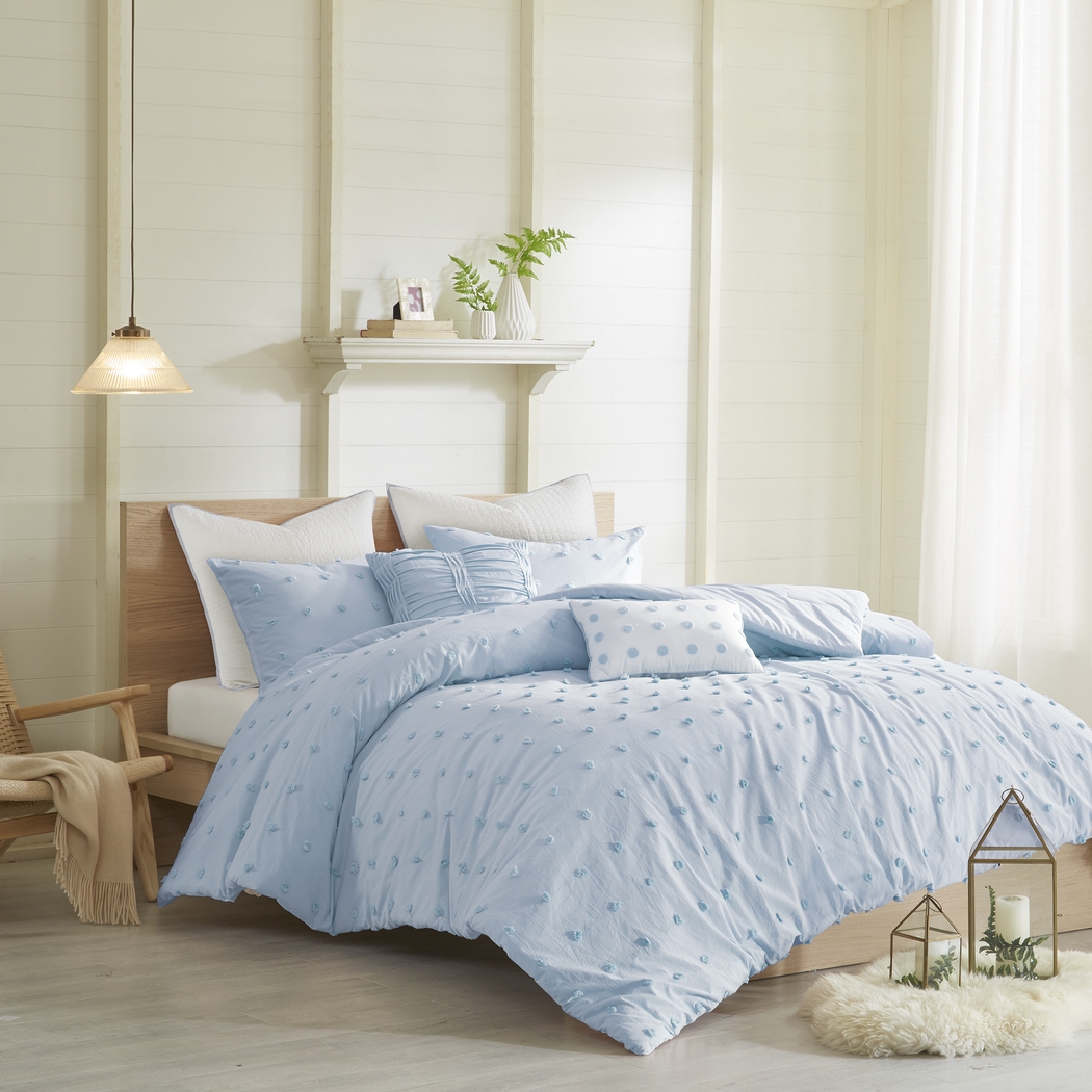 Kids Pastelle Blue Full/Queen Comforter Set - Thumbnail - Image 1