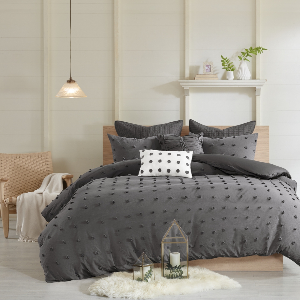 Kids Pastelle Charcoal Twin Comforter Set - Thumbnail - Image 2
