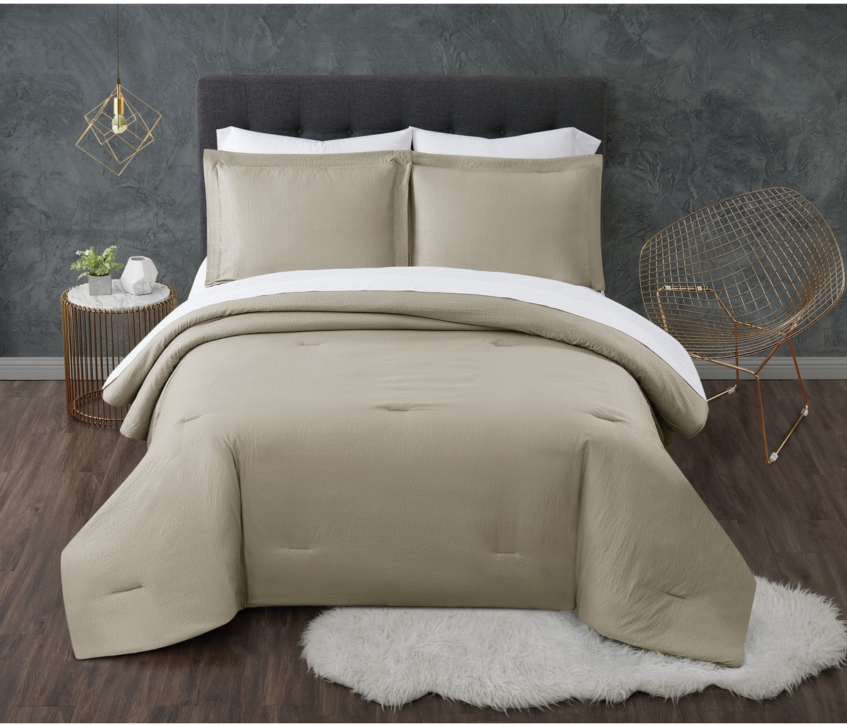 Kids Pasty Fields Beige 7 Pc Full Comforter Set - Thumbnail - Image 1