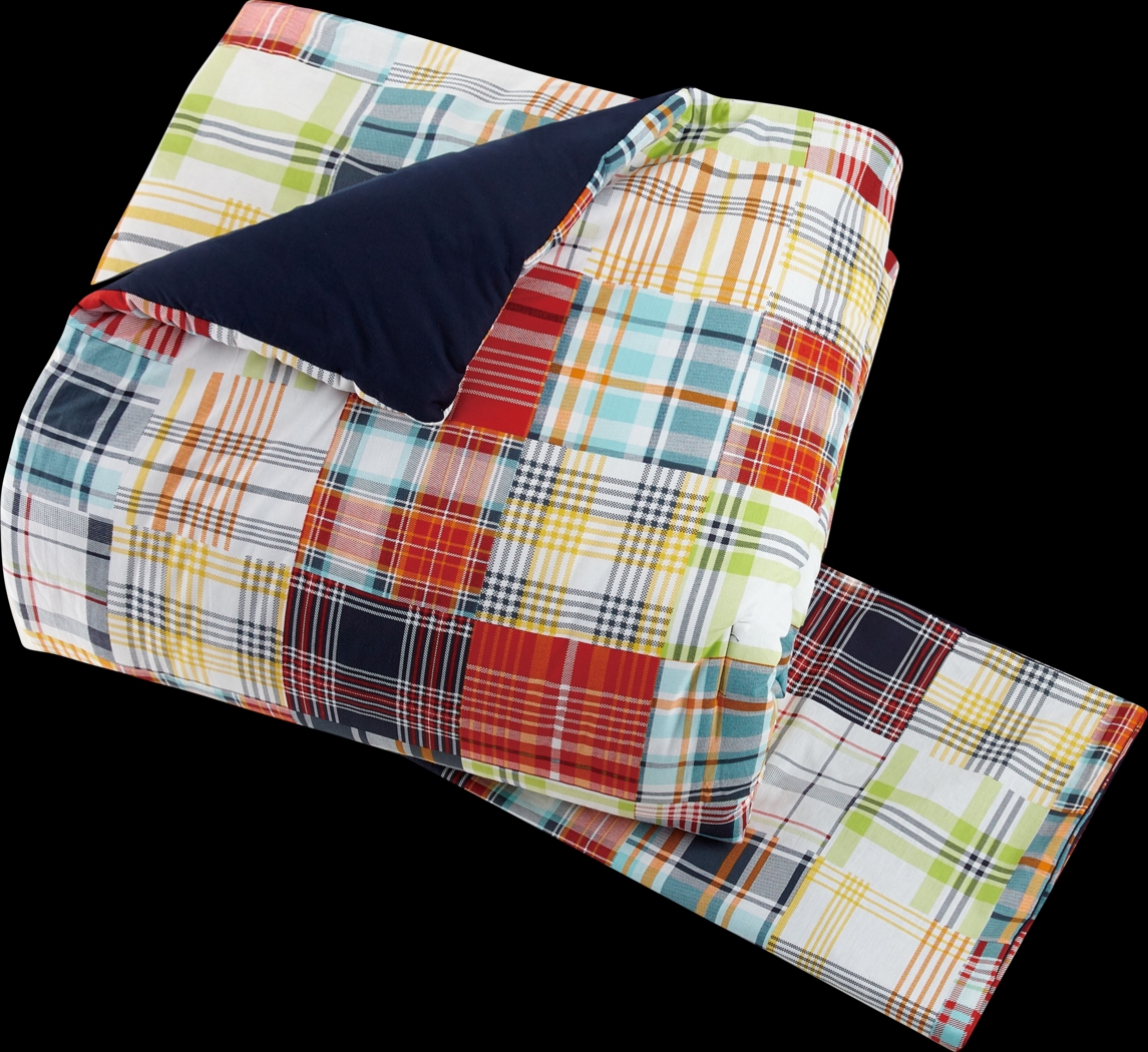 Kids Patchy Roads Blue Twin Comforter Set - Thumbnail - Image 5