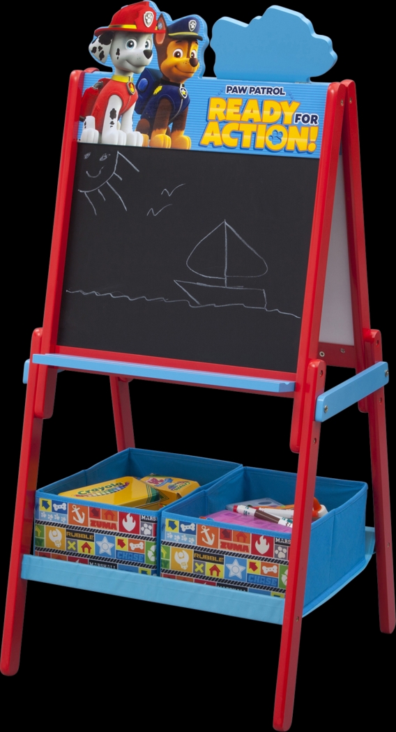 Kids Paw Patrol Blue Easel with Storage - Thumbnail - Image 2