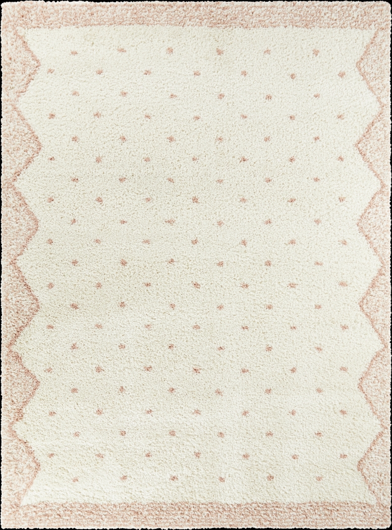 Kids Peach Dots Pink 2'7 x 7' Rug - Thumbnail - Image 1
