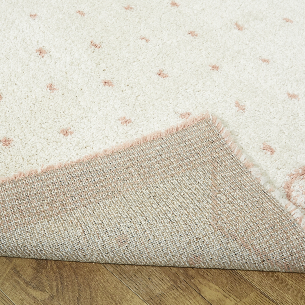 Kids Peach Dots Pink 7'10 x 10' Rugs - Thumbnail - Image 3