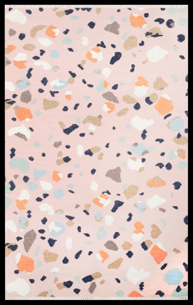 Kids Pebble Patch Pink 5' x 7'6 Rug - Thumbnail - Image 1