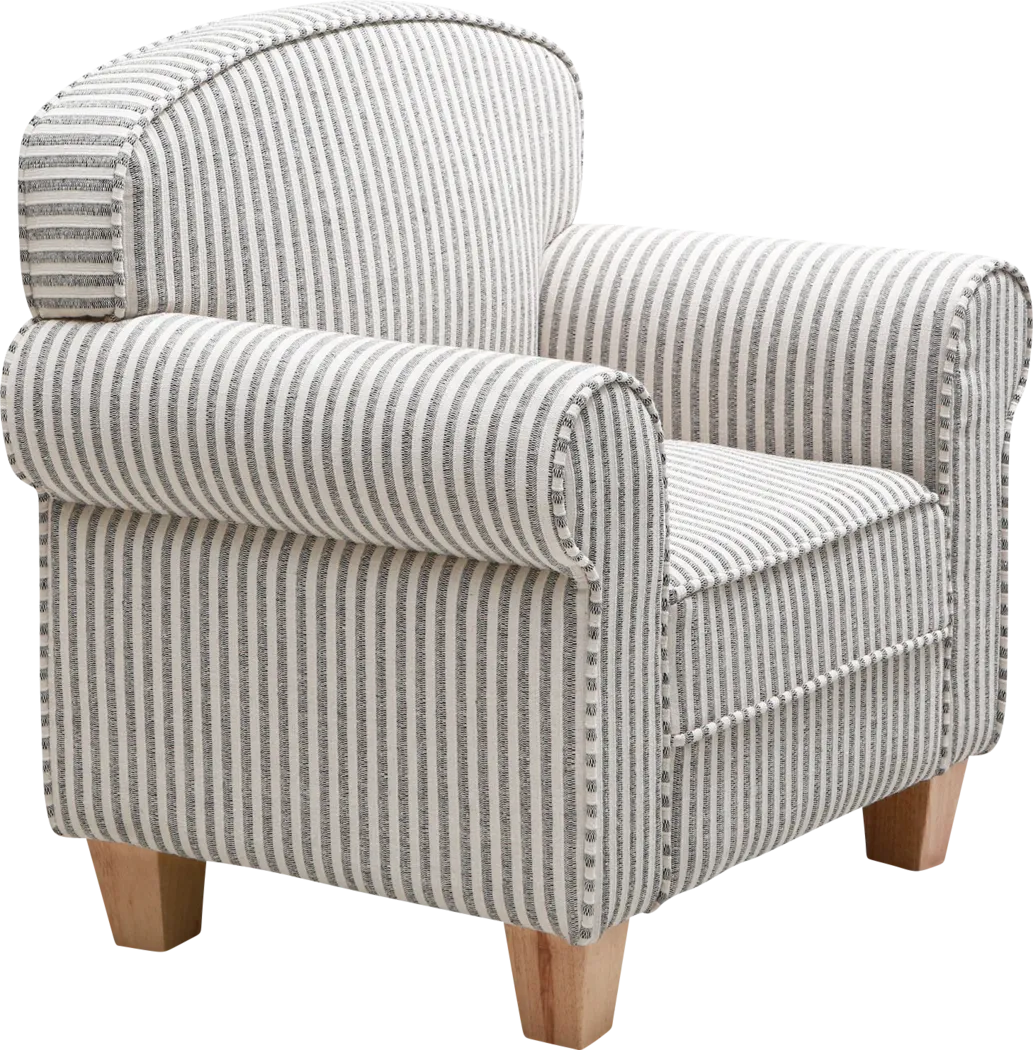 Kids Peloli Gray/White Accent Chair - Thumbnail - Image 2