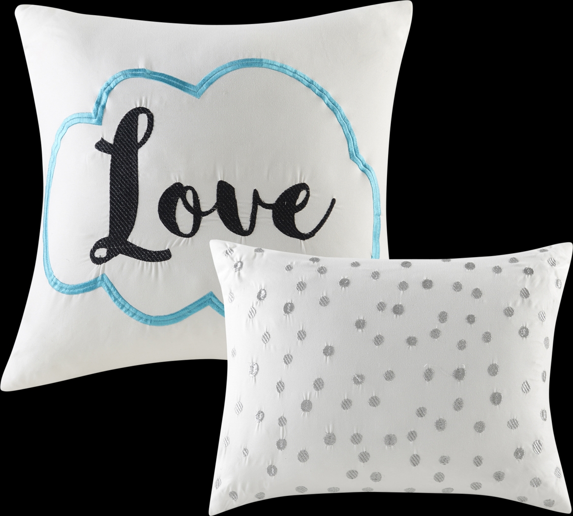 Kids Penmare Aqua Full/Queen Comforter Set - Thumbnail - Image 7