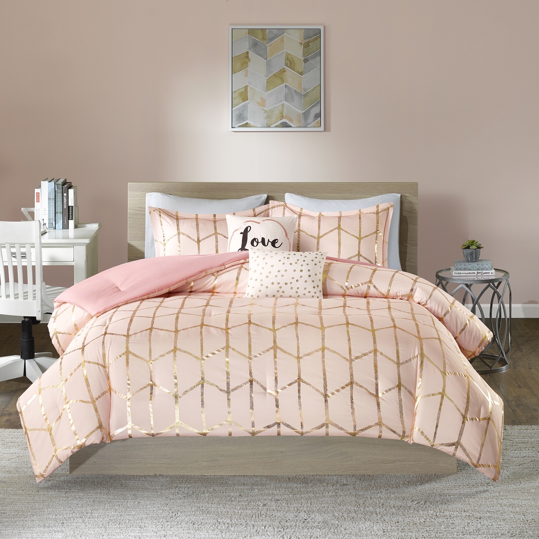 Kids Penmare Blush Full/Queen Comforter Set - Thumbnail - Image 2