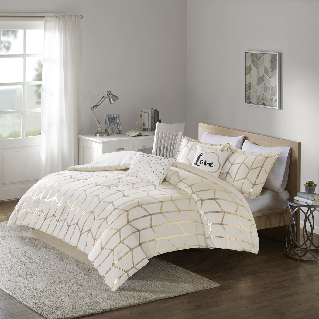 Kids Penmare Ivory Full/Queen Comforter Set - Thumbnail - Image 1