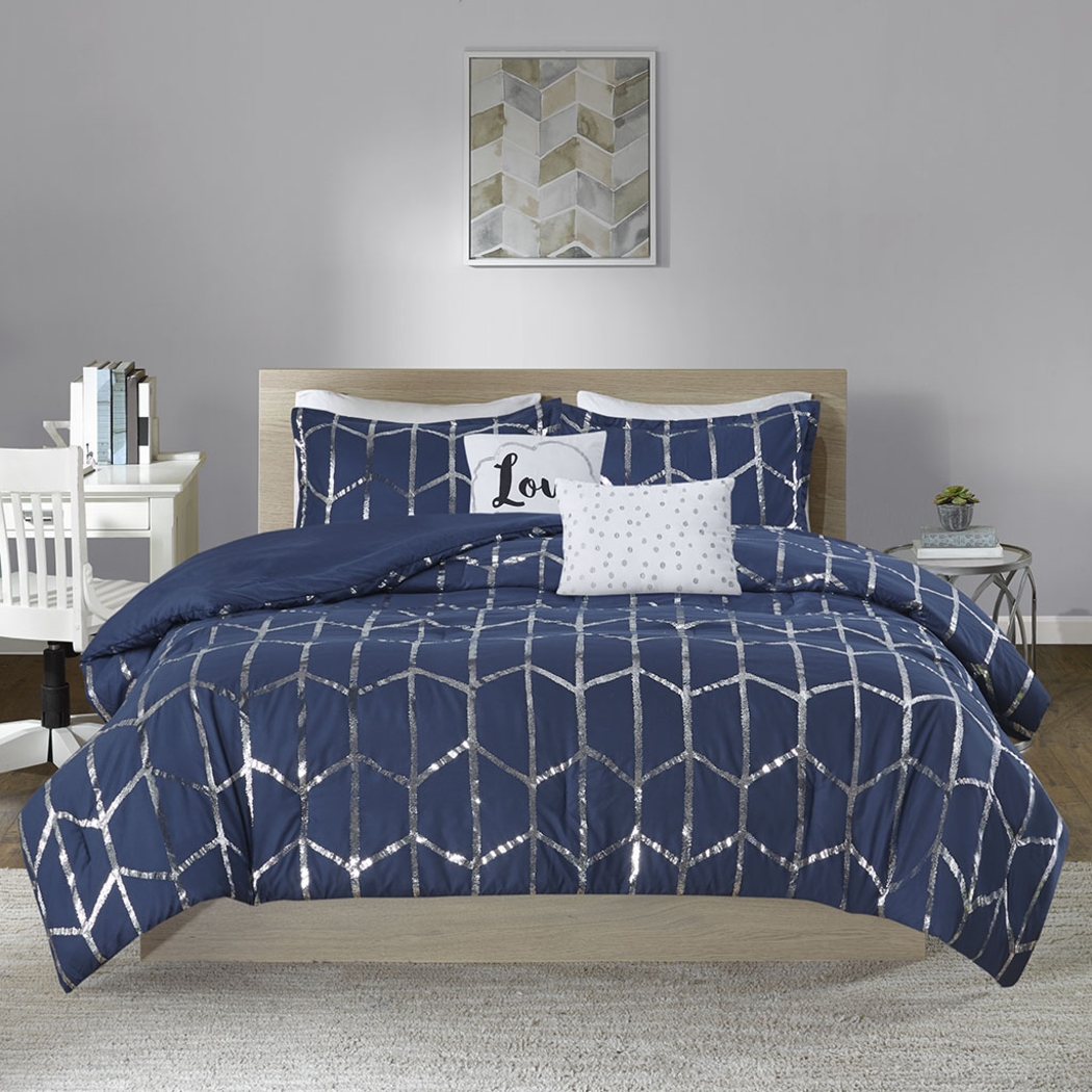 Kids Penmare Navy 4 Pc Twin Comforter Set - Thumbnail - Image 11