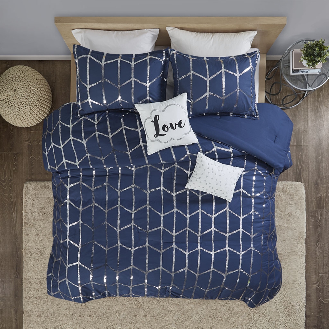 Kids Penmare Navy 4 Pc Twin Comforter Set - Thumbnail - Image 9