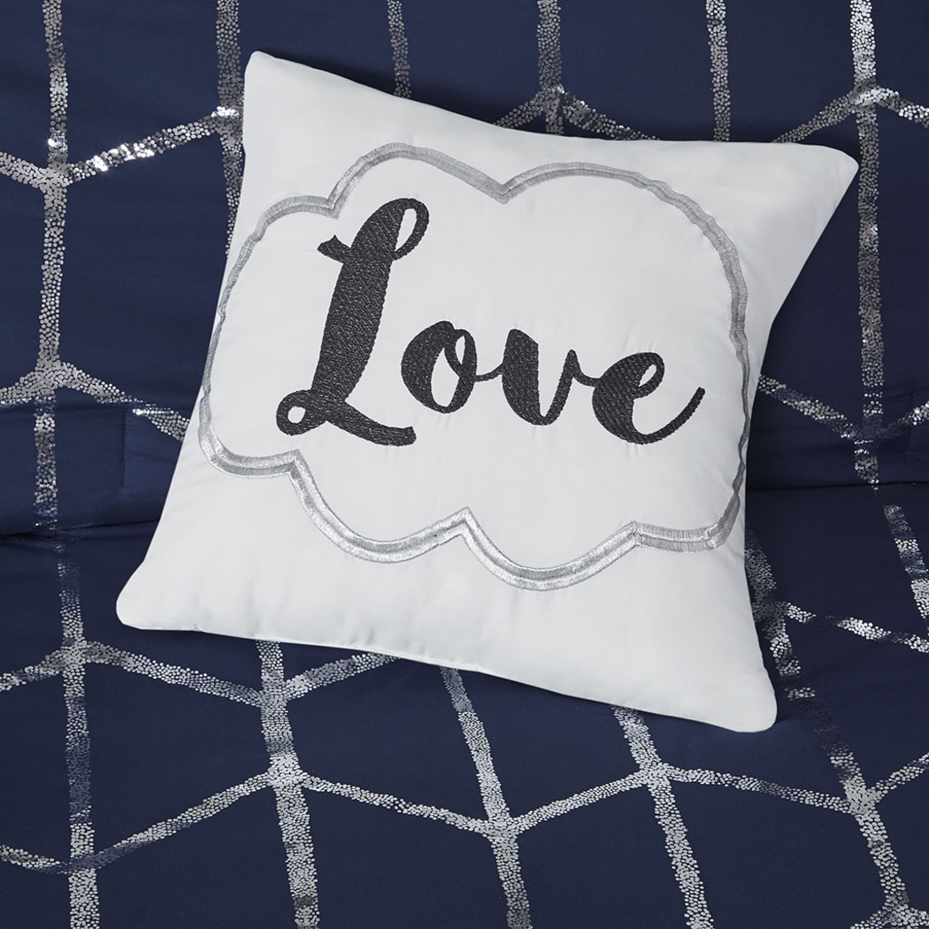 Kids Penmare Navy 5 Pc Full/Queen Comforter Set - Thumbnail - Image 6