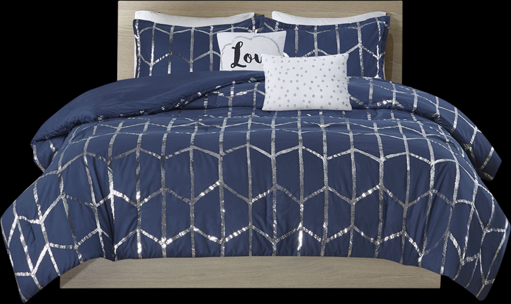 Kids Penmare Navy 5 Pc Full/Queen Comforter Set - Thumbnail - Image 10