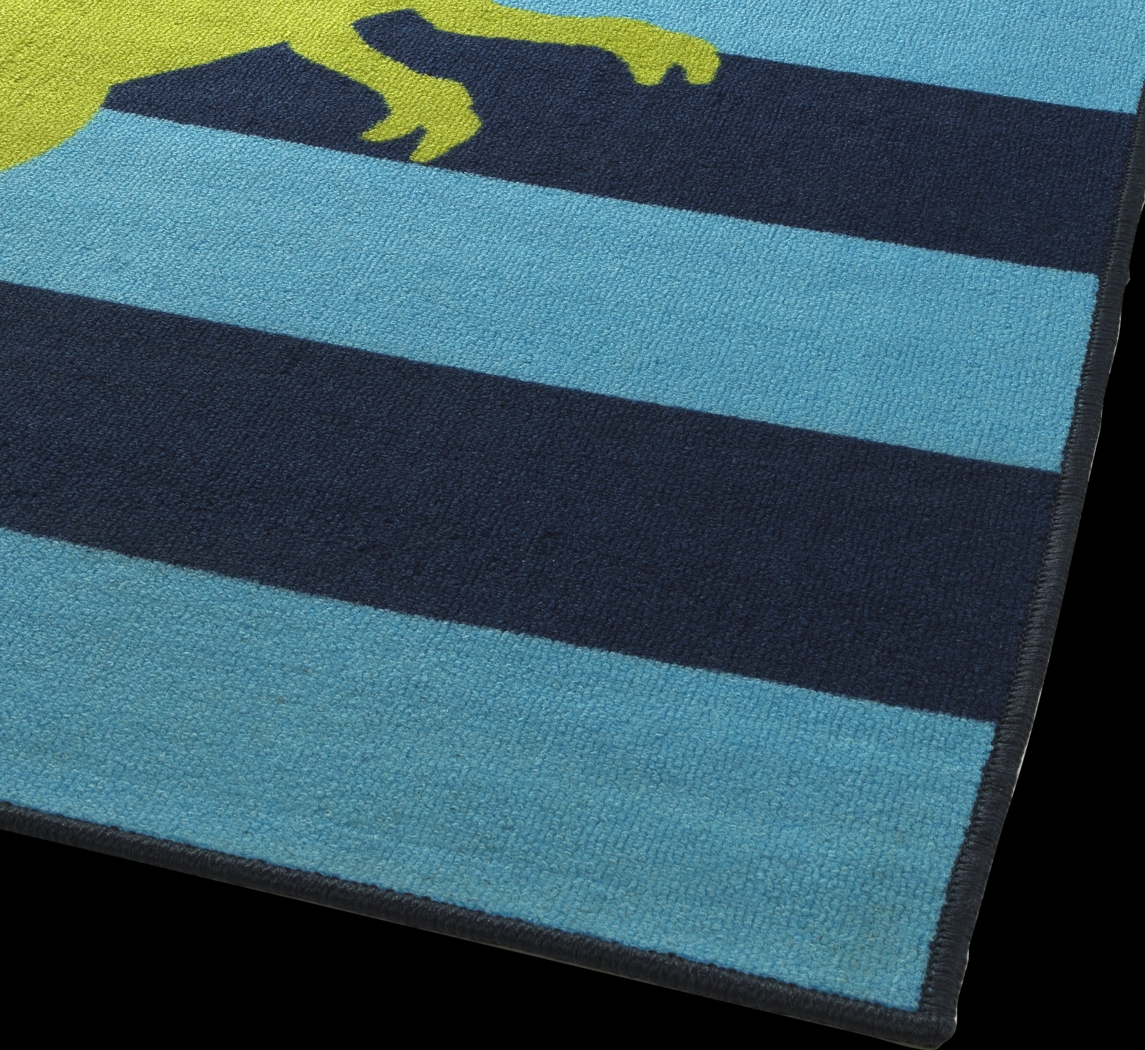 Kids Pentridge Blue 5' x 7' Rug - Thumbnail - Image 3
