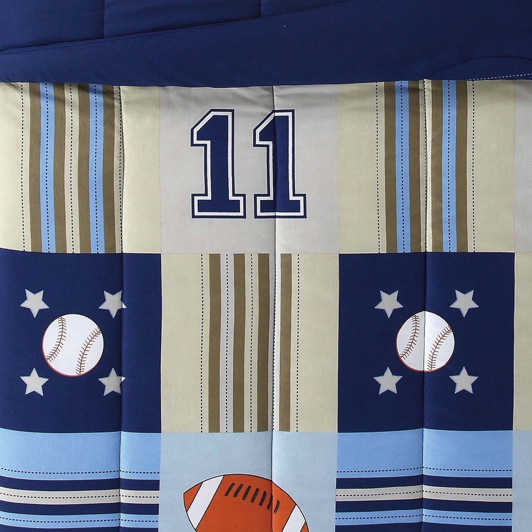 Kids Perfect Score Blue Full Comforter Set - Thumbnail - Image 3