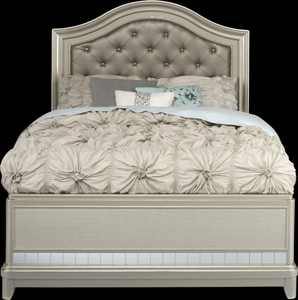 Kids Petit Paris Silver 3 Pc Twin Panel Bed - Thumbnail - Image 2