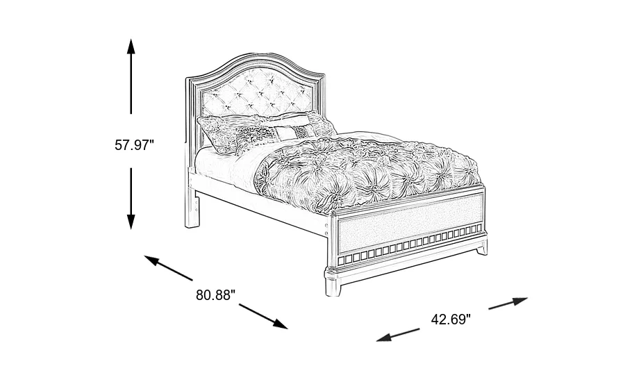 Dimension Image. Please refer to the Dimension Tab on this page for dimension details.