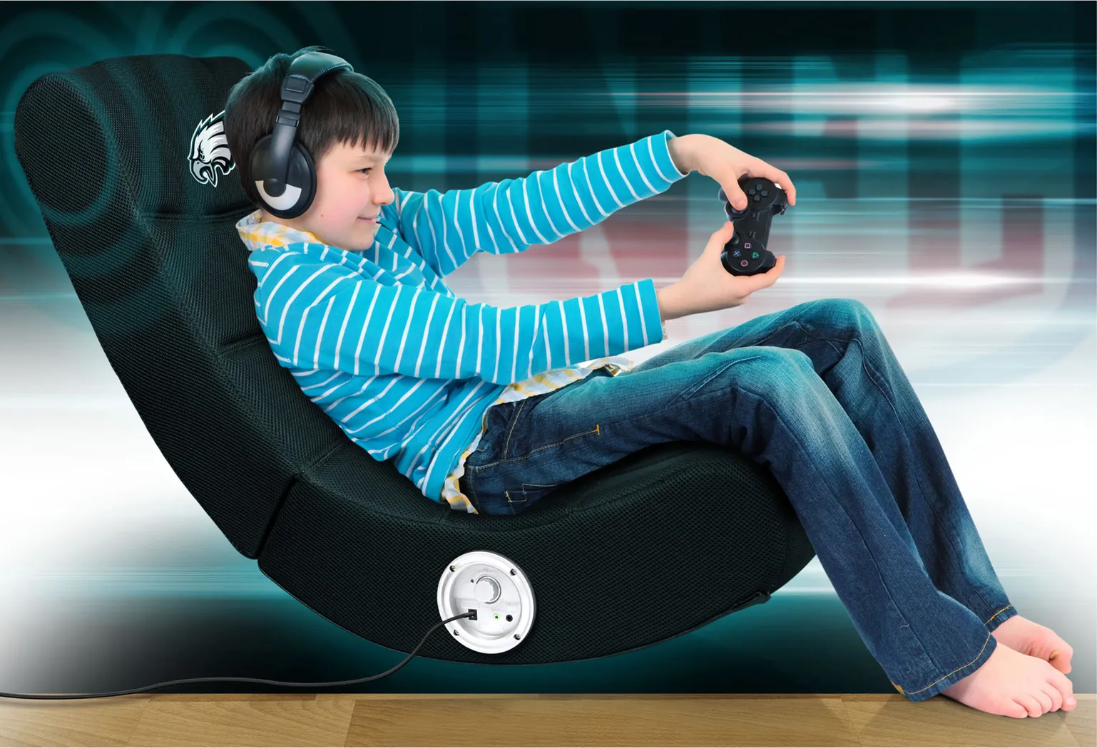 Kids Philadelphia Eagles Gaming Rocker - Thumbnail - Image 2
