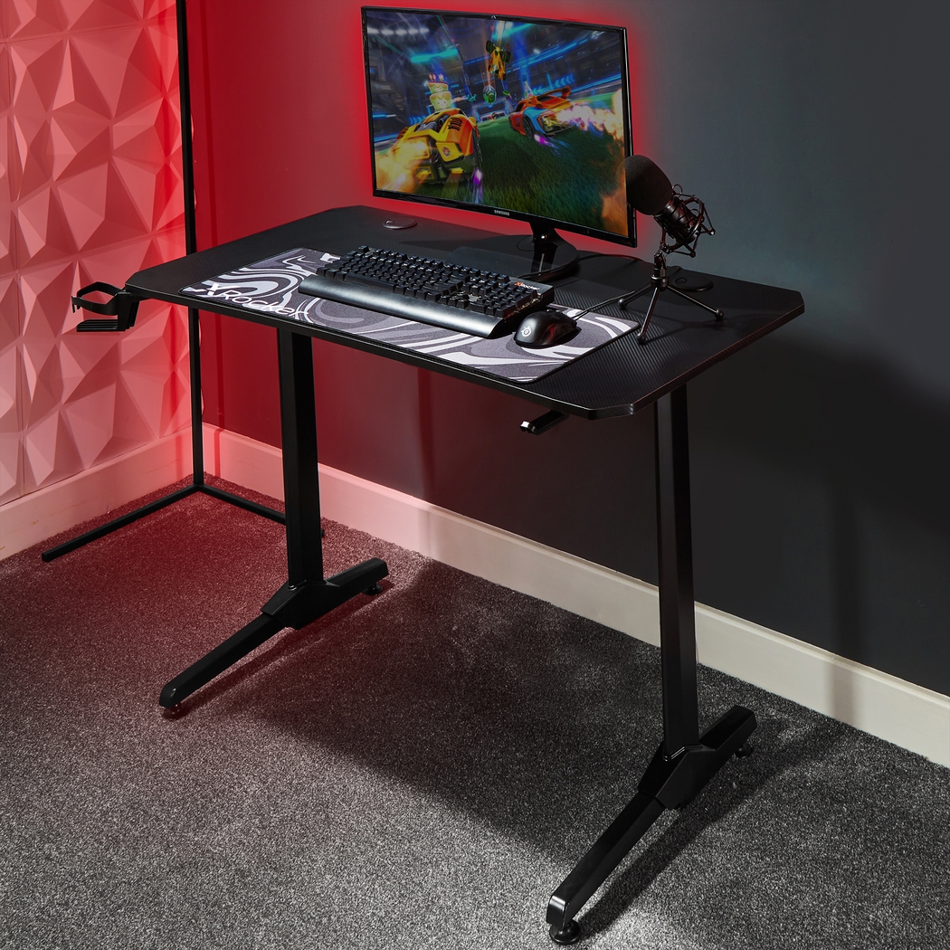 Kids Phylson Black/Gray Gaming Desk - Thumbnail - Image 2