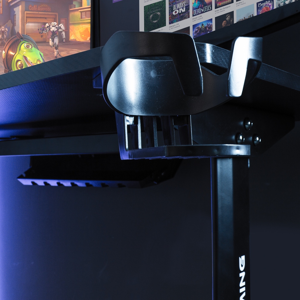 Kids Phylson Black/Gray Gaming Desk - Thumbnail - Image 10