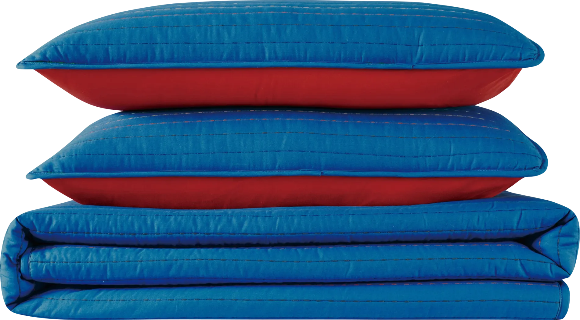Kids Pick Stich Blue 3 Pc Full/Queen Quilt Set - Thumbnail - Image 9