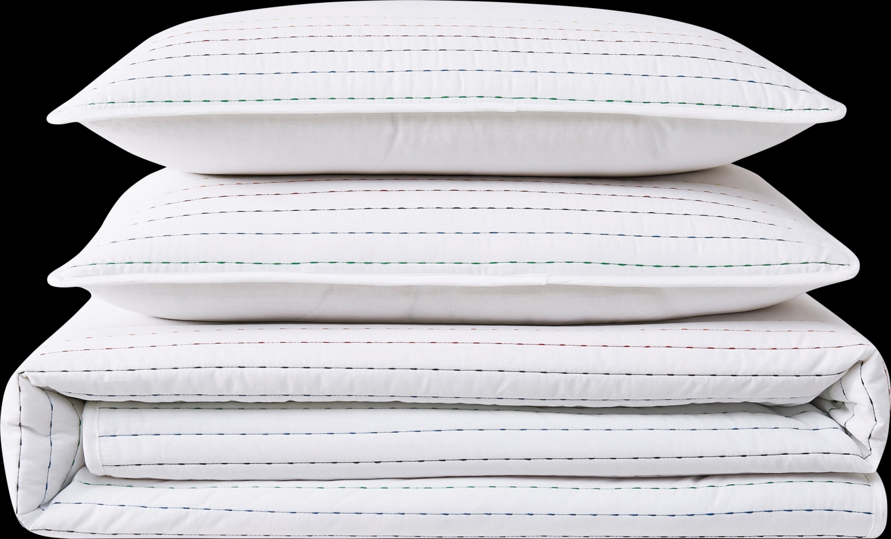 Kids Pick Stitch White Twin Quilt Set - Thumbnail - Image 7