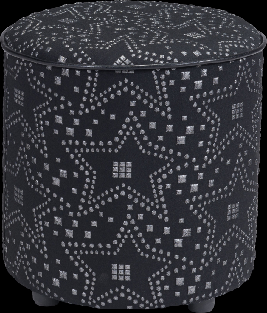 Kids Pierrette Silver Ottoman - Thumbnail - Image 1
