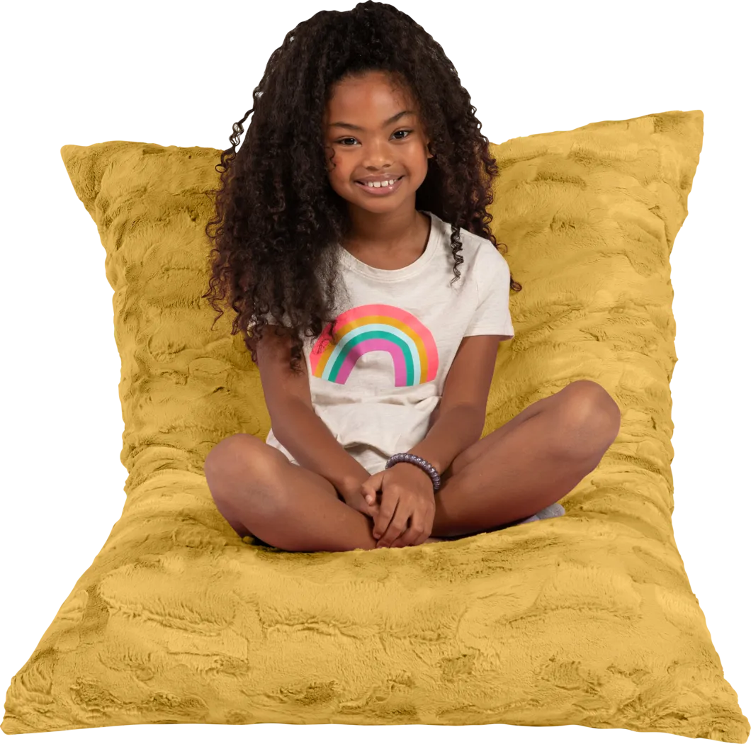 Kids Pillow Saxx Crash Puff Gold Lounger - Thumbnail - Image 3