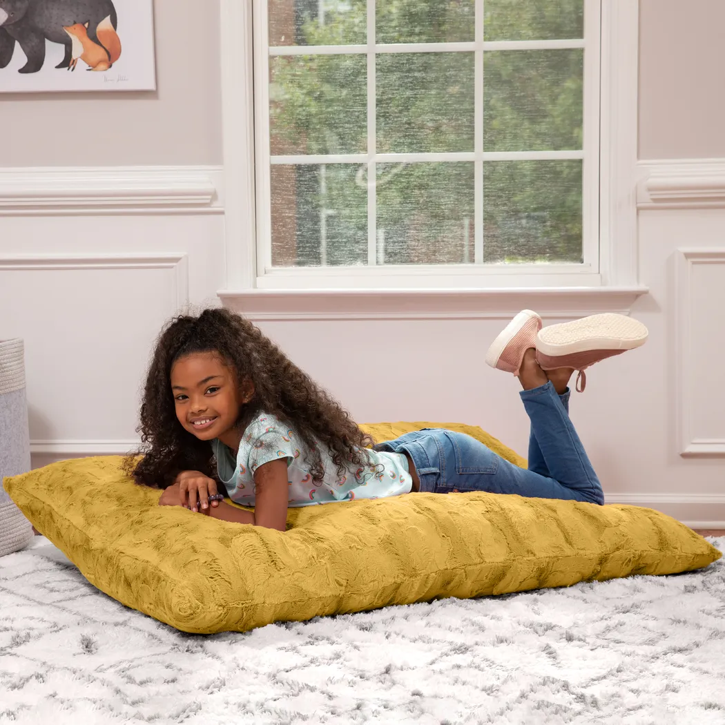 Kids Pillow Saxx Crash Puff Gold Lounger - Thumbnail - Image 4