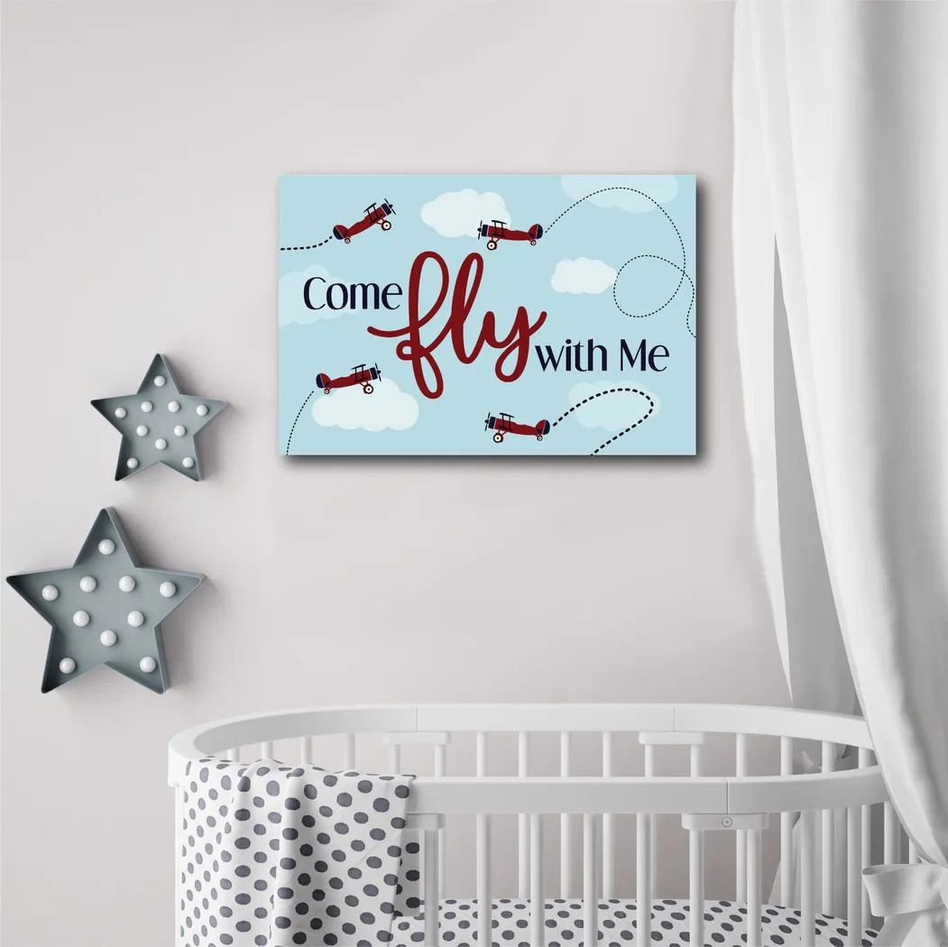 Kids Pilot Trainee I Blue Artwork - Thumbnail - Image 2