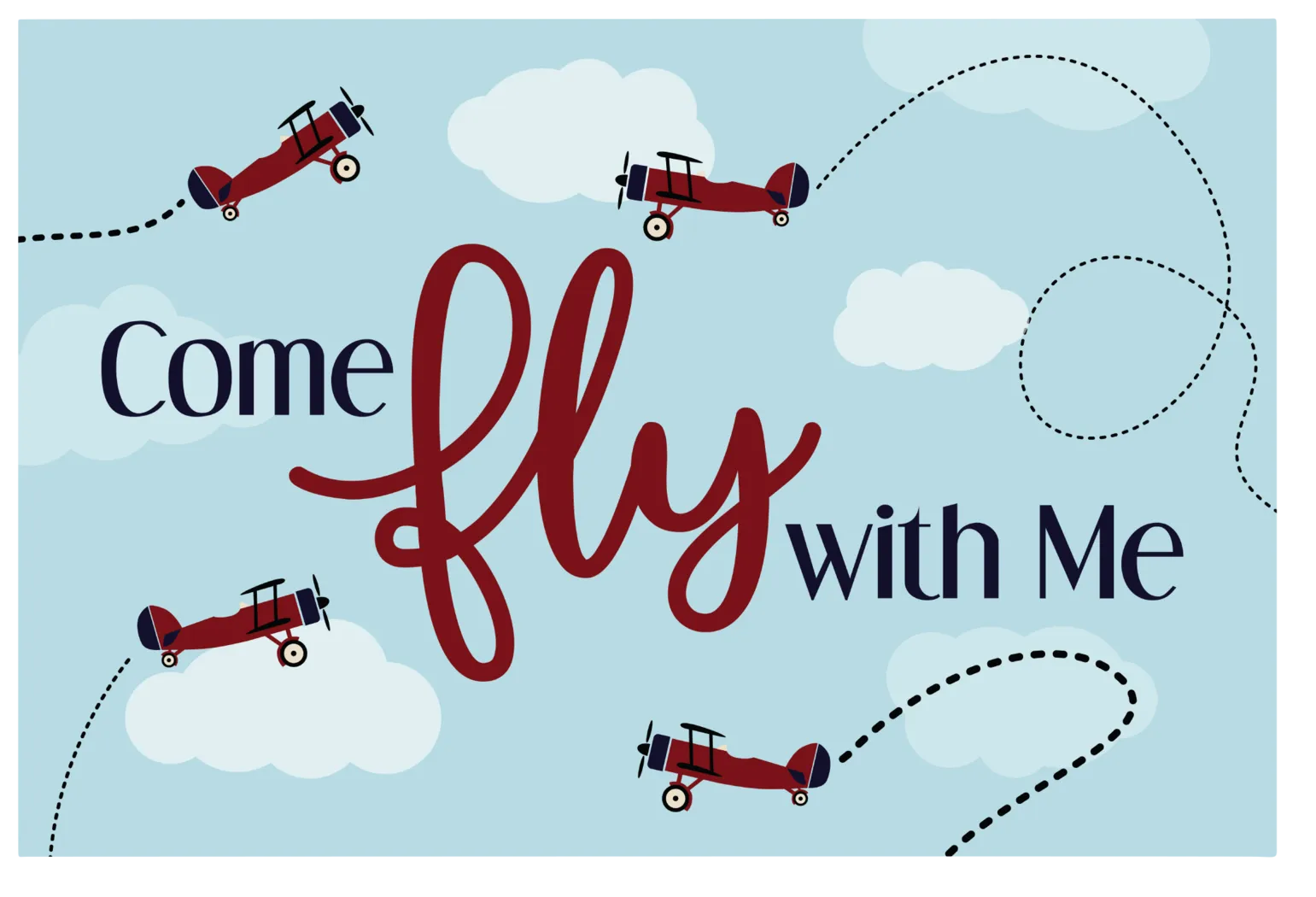 Kids Pilot Trainee I Blue Artwork - Thumbnail - Image 1