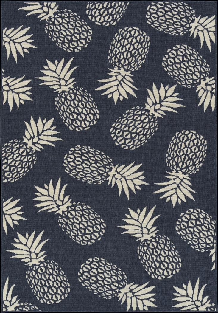 Kids Pina Party Navy 5' x 7'5 Rug - Thumbnail - Image 1