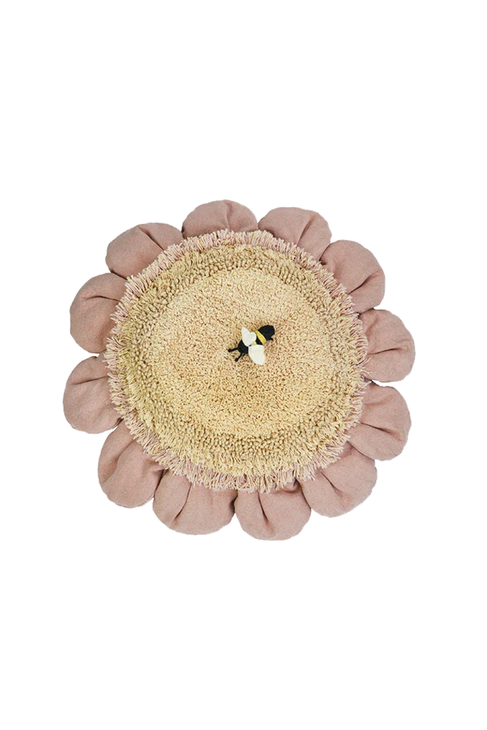 Kids Pink Daisy Floor Pillow - Thumbnail - Image 4