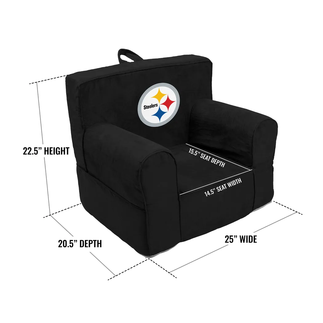 Kids Pittsburgh Steelers Black Chair - Thumbnail - Image 5