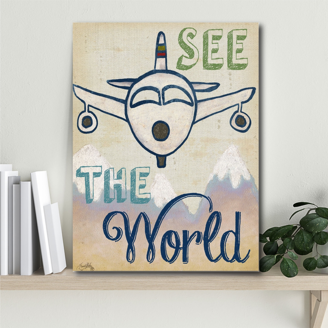 Kids Plane Tour Gray Artwork - Thumbnail - Image 2