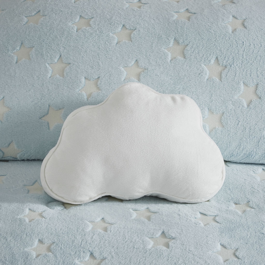 Kids Plush Stars Aqua Full/Queen Comforter Set - Thumbnail - Image 6