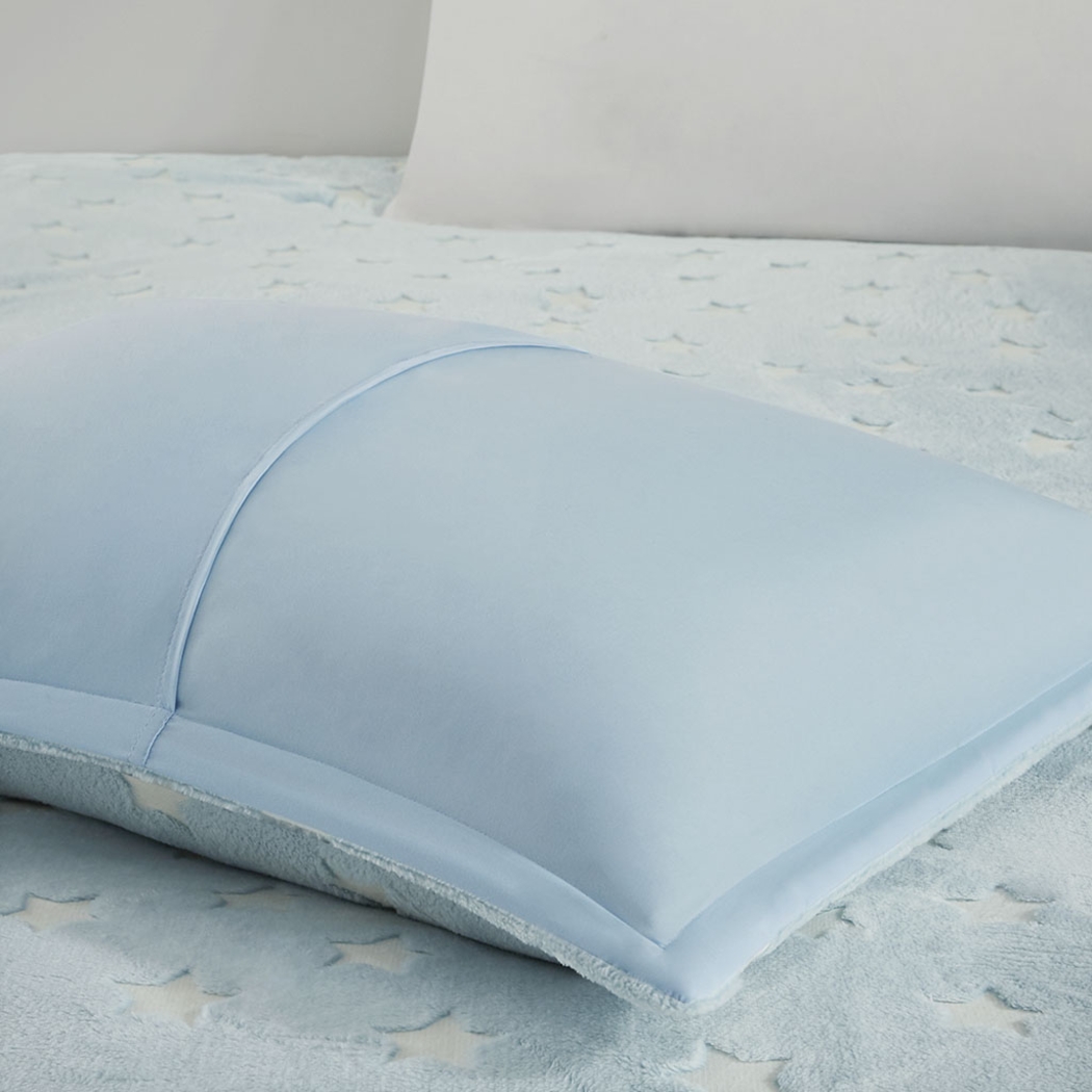 Kids Plush Stars Aqua Full/Queen Comforter Set - Thumbnail - Image 10