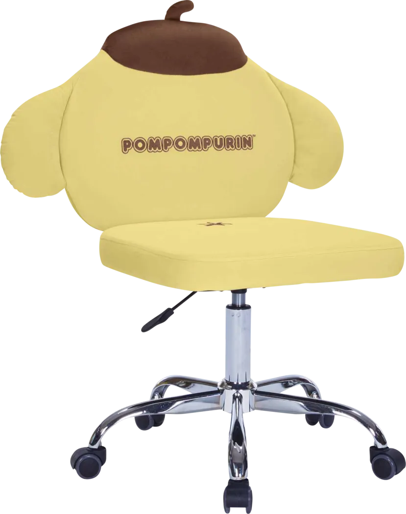 Kids Pompompurin Yellow Swivel Vanity Chair - Thumbnail - Image 2