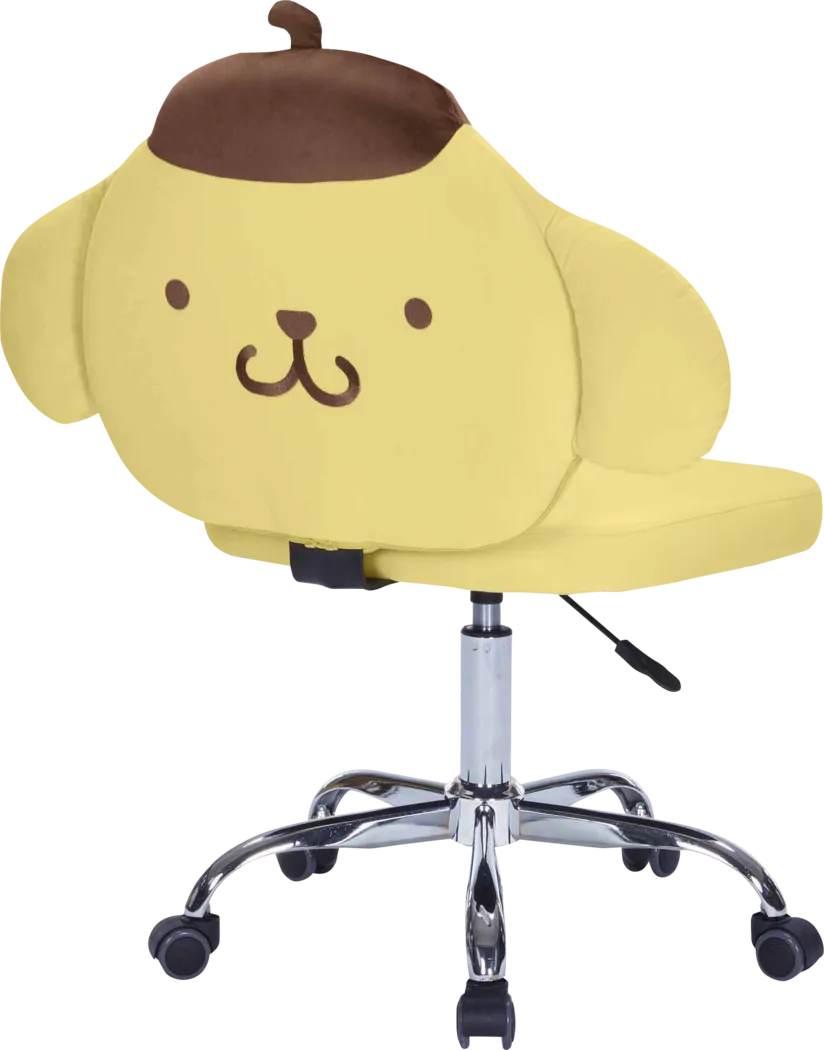 Kids Pompompurin Yellow Swivel Vanity Chair - Thumbnail - Image 3