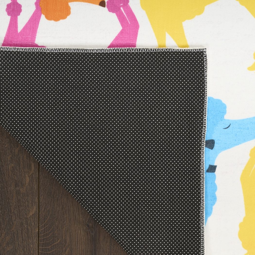 Kids Poodle Glam Multi 3'5 x 5' Rug - Thumbnail - Image 4