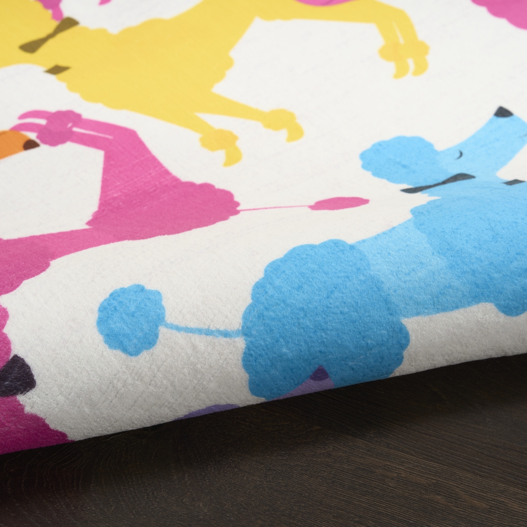 Kids Poodle Glam Multi 5' x 7' Rug - Thumbnail - Image 8