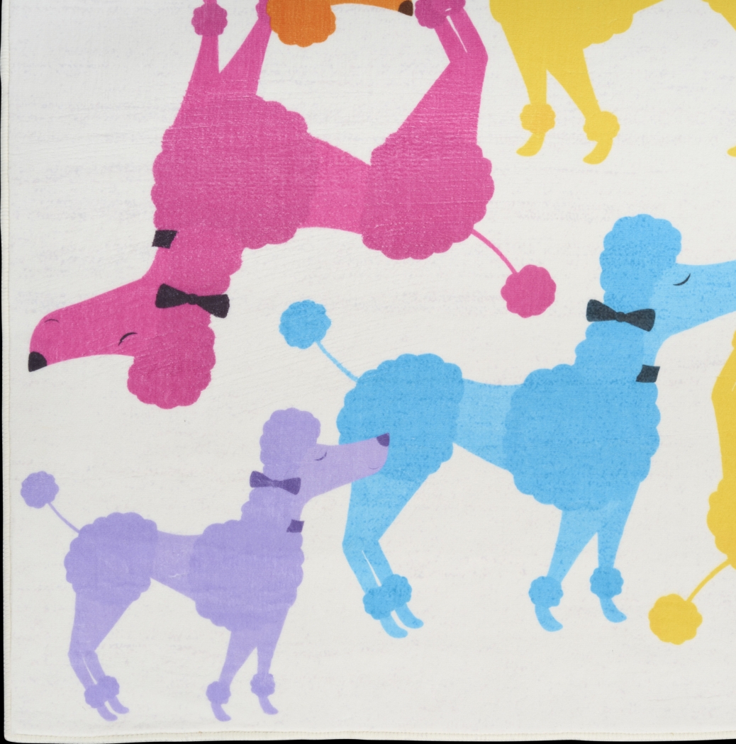 Kids Poodle Glam Multi 5' x 7' Rug - Thumbnail - Image 5