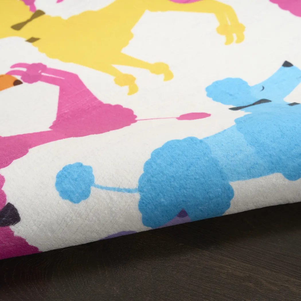 Kids Poodle Glam Multi 6'6 x 9'2 Rug - Thumbnail - Image 8