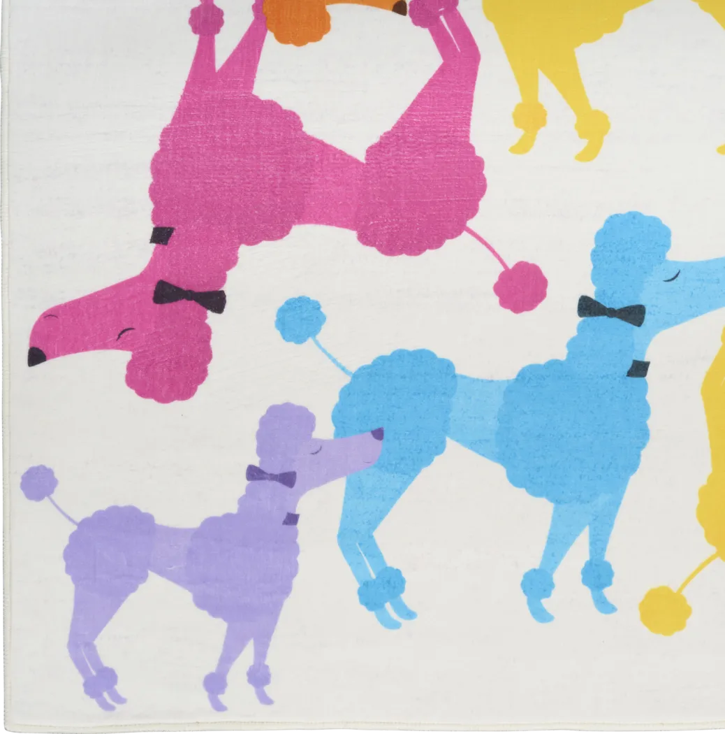 Kids Poodle Glam Multi 6'6 x 9'2 Rug - Thumbnail - Image 5