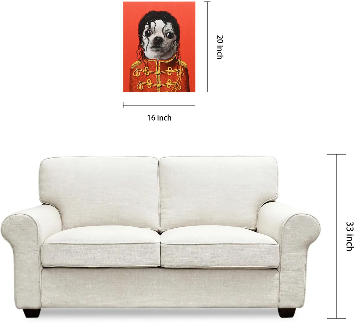 Kids Pop Puppy Red Wall Art - Thumbnail - Image 9