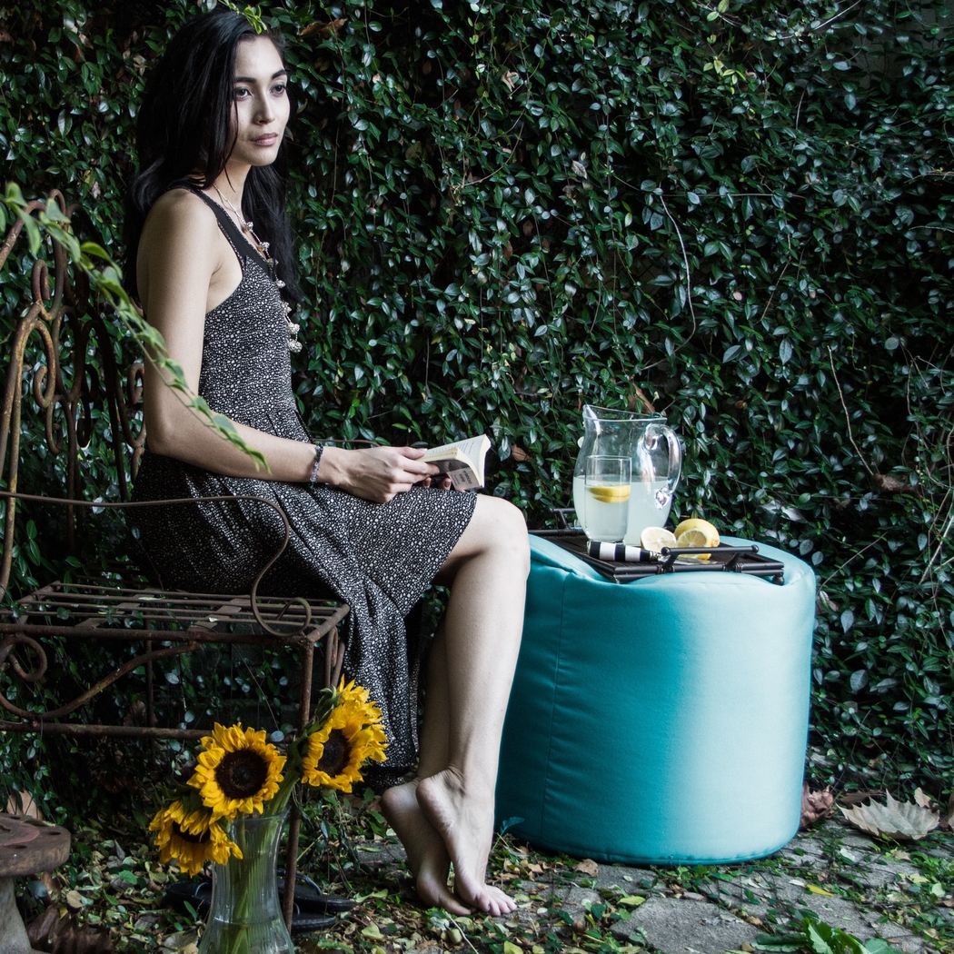 Kids Poppilly Blue Indoor/Outdoor Ottoman - Thumbnail - Image 3