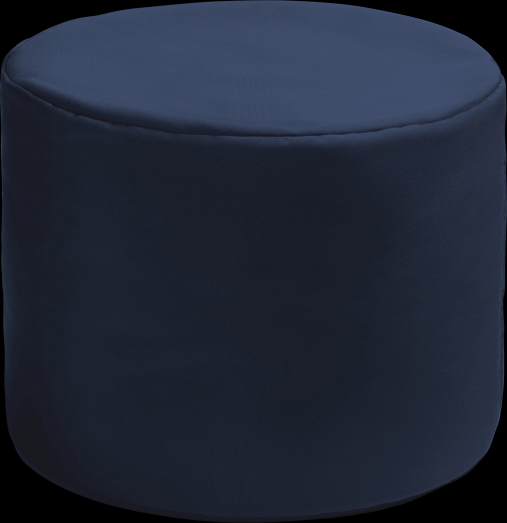 Kids Poppilly Navy Indoor/Outdoor Ottoman - Thumbnail - Image 1