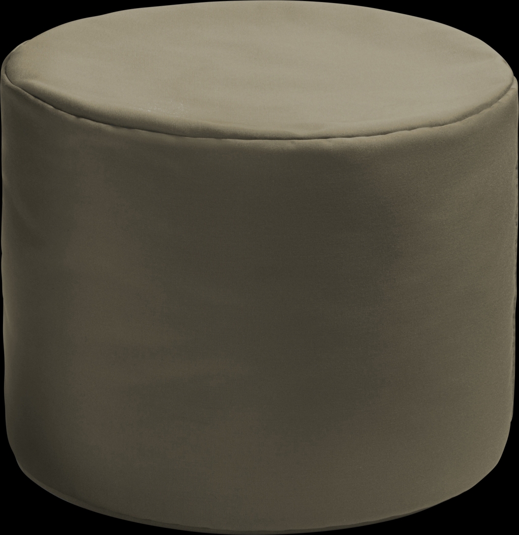 Kids Poppilly Taupe Indoor/Outdoor Ottoman - Thumbnail - Image 1