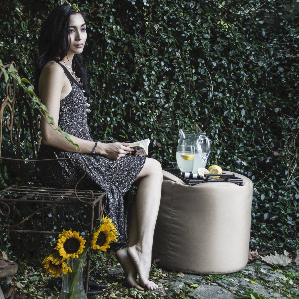 Kids Poppilly White Indoor/Outdoor Ottoman - Thumbnail - Image 3